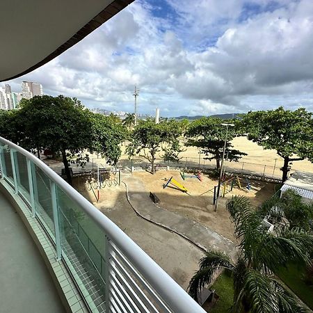 Ap Pe Na Areia Vista Parcial Mar Apartman Santos Kültér fotó