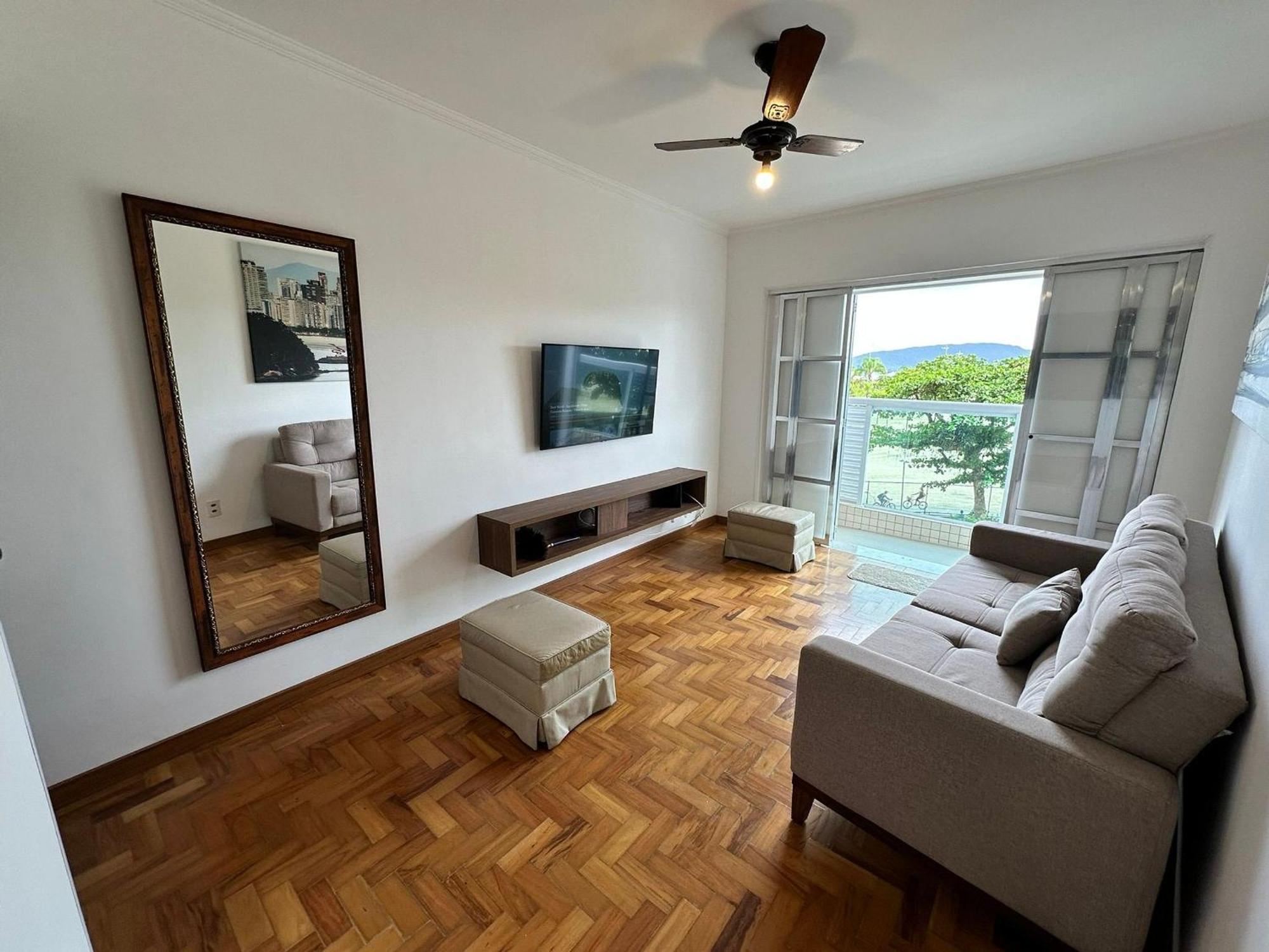 Ap Pe Na Areia Vista Parcial Mar Apartman Santos Kültér fotó