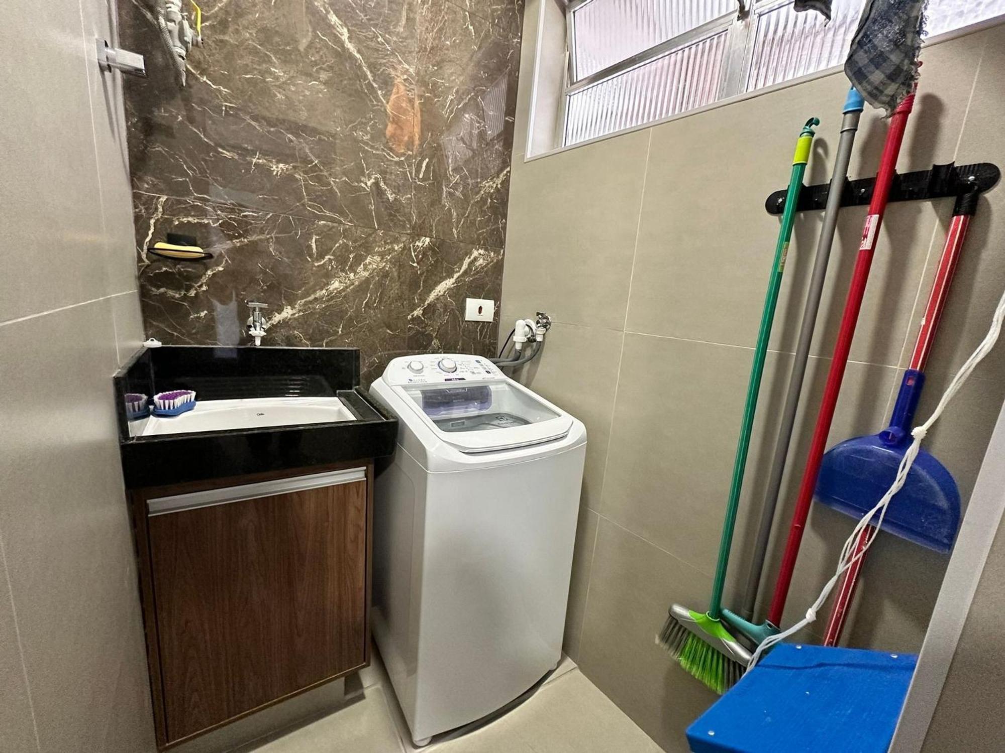 Ap Pe Na Areia Vista Parcial Mar Apartman Santos Kültér fotó