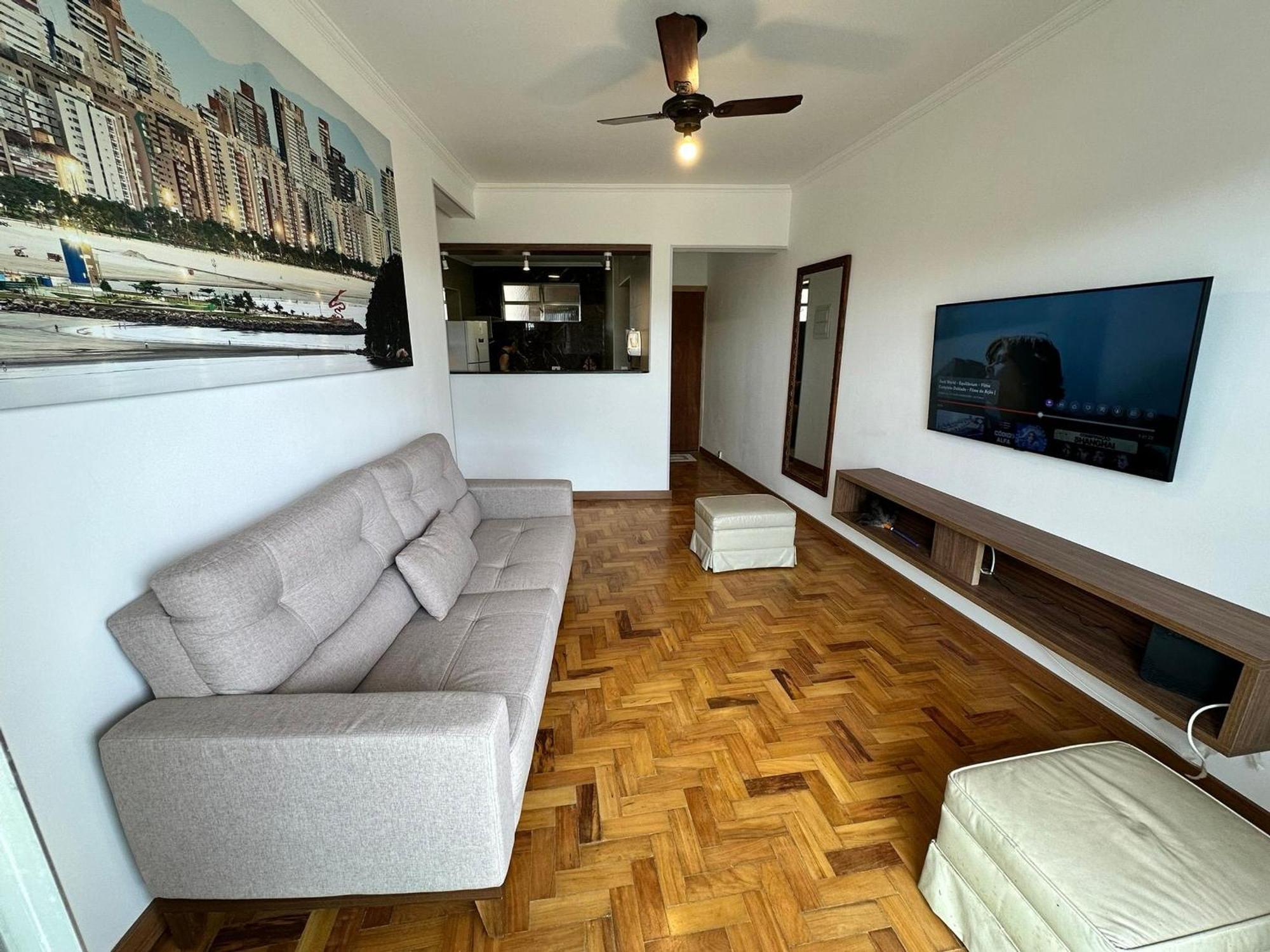 Ap Pe Na Areia Vista Parcial Mar Apartman Santos Kültér fotó
